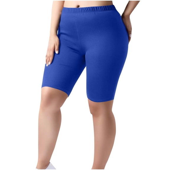 Summer Womens Shorts Fashion Shorts For Women Biker Plus Size Knee Length Yoga High Waisted Athletic Running Gym Workout Pants For Women