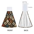 thumbnail image 3 of Haosy 2 Pack Kitchen Wash Cloths with Hanging Loops Absorbent Absorbent Quick Drying Hand Towels, Skull Star Card, 3 of 7