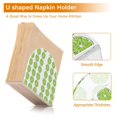 thumbnail image 4 of Green Lemon Napkin Holder for Table Clear Napkin Stand Paper Holder Acrylic Organizer Dispenser Napkins for Dinner Kitchen Restaurant Room, 4 of 8