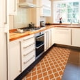 thumbnail image 5 of Ottomanson Non-Slip Hallway Runner Rug 2'2" x 6' Perfect for High Traffic Areas, Orange Trellis, 5 of 8