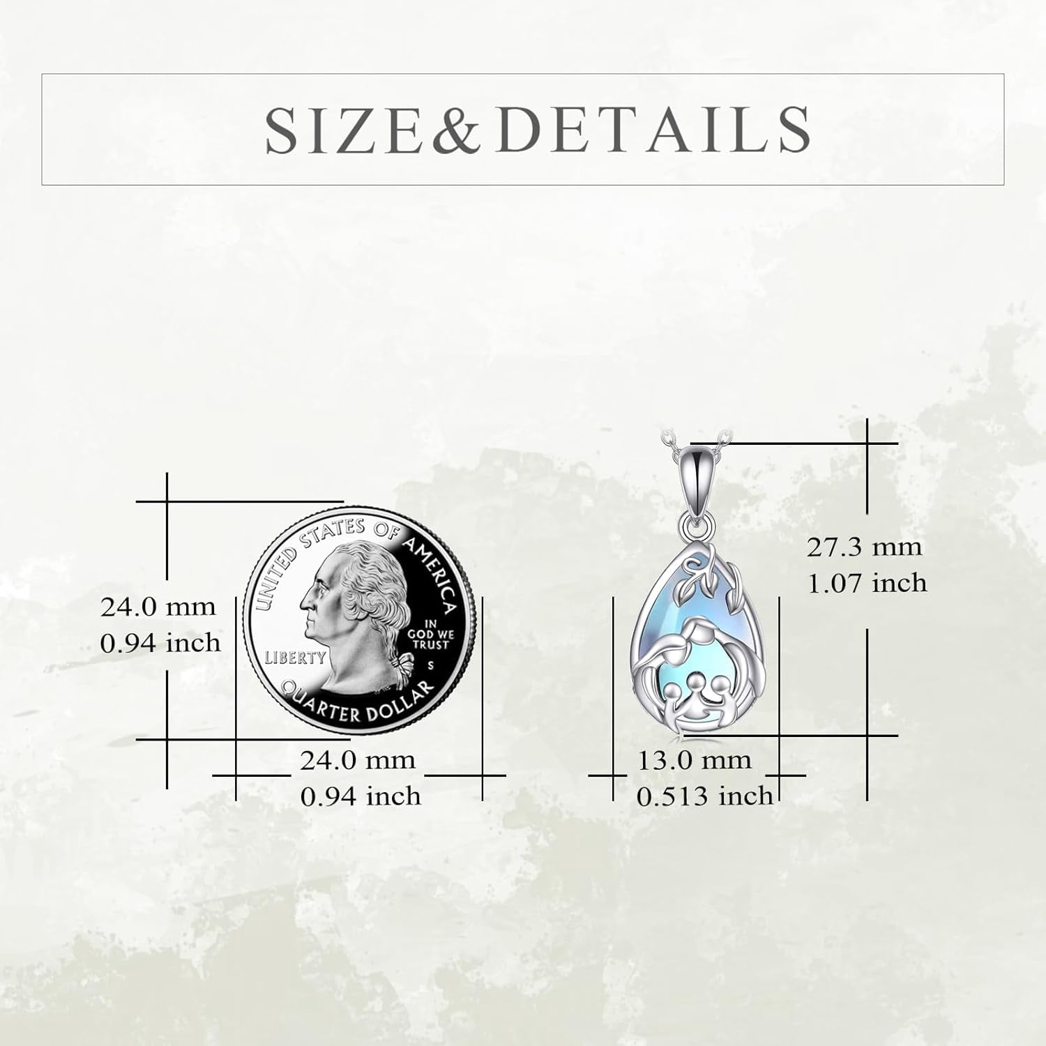 YAFEINI Mom Necklace for Women Sterling Silver mother necklace Mothers Day Birthday Jewelry Gifts for Mother Grandma 18"