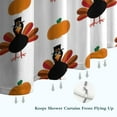 thumbnail image 6 of Happy Thanksgiving Turkey Fall Pumpkin Shower Curtain 72"x72" ,Bathroom Decorative Shower Curtains Set with 12 Hooks,Modern Waterproof Washable Shower Curtain, 6 of 6