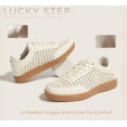 thumbnail image 6 of LUCKY STEP Fashion Retro Braided Raffia Style Sneakers Breathable Casual Shoes,Beige,Womens, 6 of 11