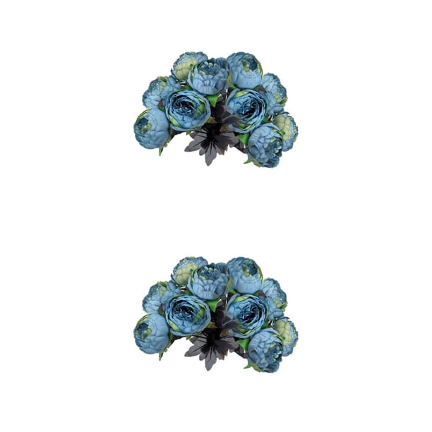 Yuarrent 10 flores artificiales de peonía: añade un toque de elegancia a tu hogar. Elegantes flores de peonía de seda artificial. Type7 NO7