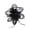 Black, variant on Fascinators Derby Hats for Women Lady Church Clip Wedding Cap Birdcage Veil