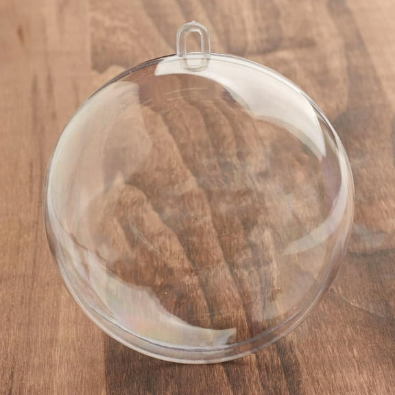 12 Clear Acrylic Fillable Ball Ornaments: Your Canvas for Creativity