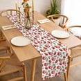 thumbnail image 3 of Strawberry Table Runner - 90 Inch Long, Kitchen Dining Table Runner Dresser Scarves, Tropical Summer Red Fruit Cherry Blossoms Farmhouse Decor for Coffee Tables Wedding Party Banquet, 3 of 8