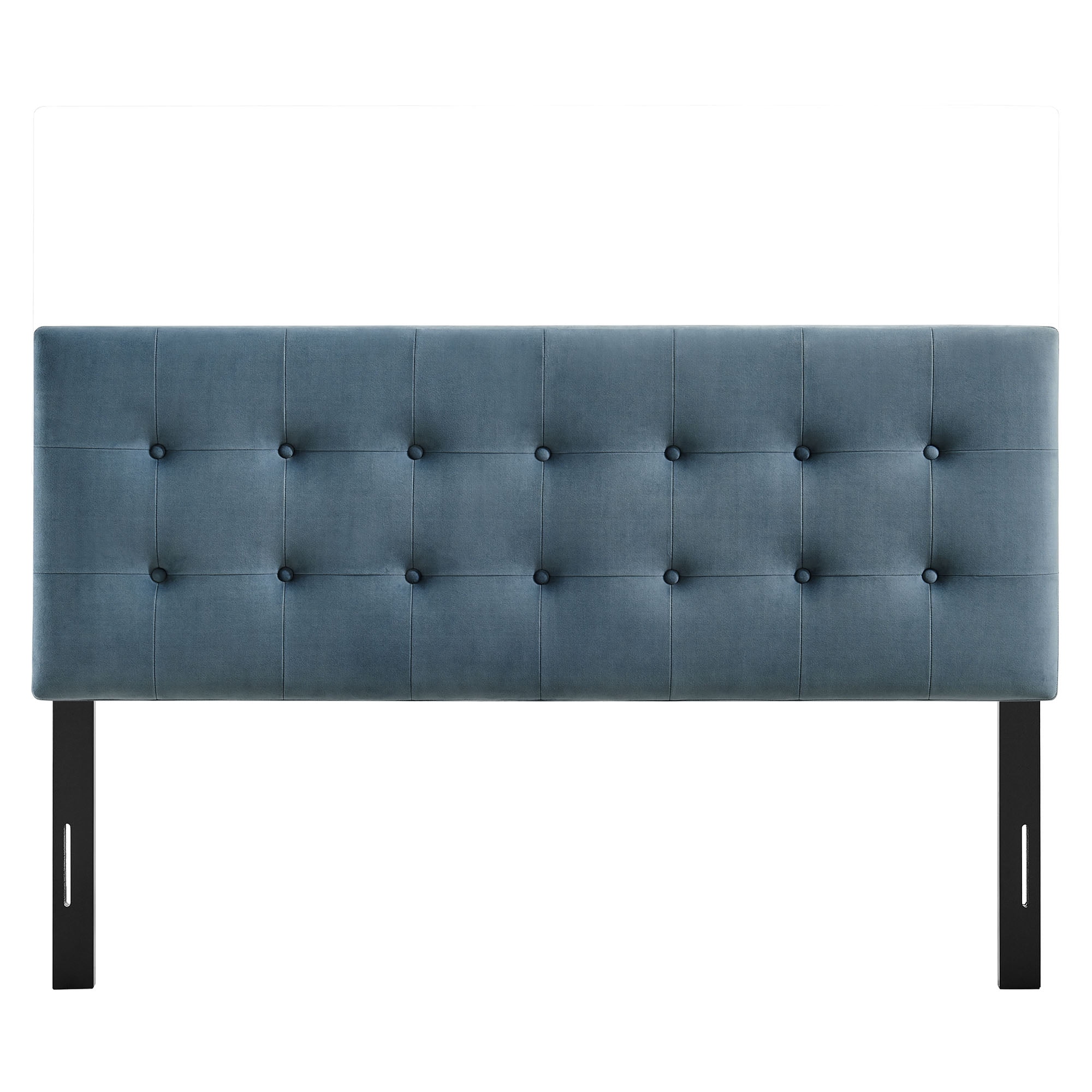 Emily Stain-Resistant Performance Velvet Full Size Headboard in Cadet Blue