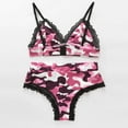 thumbnail image 4 of URMAGIC Sexy Lace Camouflage Underwear Set Wirefree Bra and Panty Lingerie Suit for Women, 4 of 4