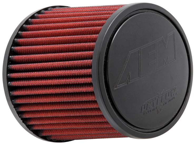 Top Base; 4.75 in AEM 21-2011DK Universal DryFlow Clamp-On Air Filter: Round Tapered; 2.5 in 127 mm Flange ID; 5 in 64 mm 121 mm Height; 5.5 in 140 mm