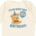 thumbnail image 4 of Inktastic Beary First Birthday 2026 Teddy Bear Boys or Girls Long Sleeve Baby Bodysuit, 4 of 5
