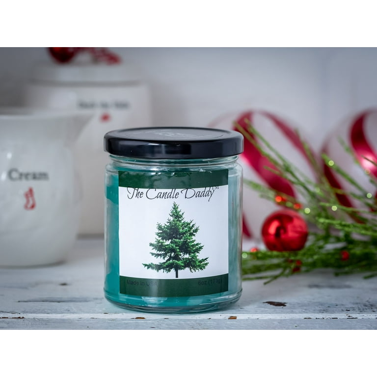 Pine Tree Cristmas Holiday Candle - Funny Blue Spruce Pine Tree