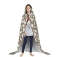 thumbnail image 3 of Honeii Cute Rabbit Print Poncho Cape, Cloak Coat, Snuggly Hooded Wearable Blanket, Hooded Cape For Teenagers,Halloween Costumes-Medium, 3 of 7