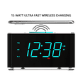 Emerson SmartSet 15W Wireless Ultra Fast Charging, Dual Alarm Clock