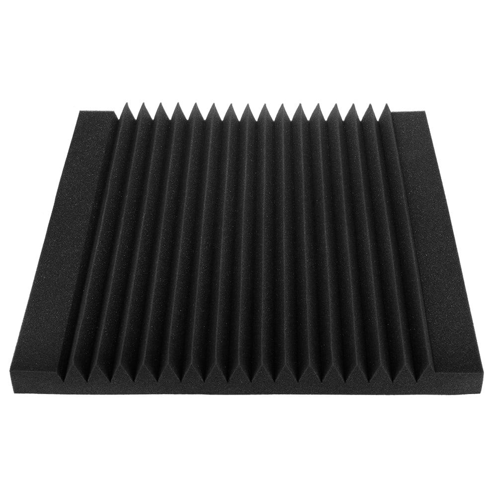 TOUMENY Acoustic Foam Panel 50x50x5cm, High Density Soundproof Sponge for Corner Bass Trap, Sound Absorption Wedges for Studio KTV Recording Room