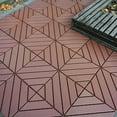 thumbnail image 6 of Aukfa 44 Pack Interlocking Deck Tiles, 12"X12" Waterproof Outdoor Flooring for Patio, Garden, Deck, Poolside, Backyard, Brown, 6 of 8