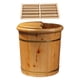 thumbnail image 4 of Baño de pies de madera, lavabo para remojo de pies, bañera para remojo de pies con rodillo de cobertura, 4 of 9