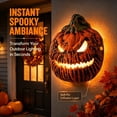 thumbnail image 4 of Halloween Porch Light Covers, Spooky Jack O Lantern Decor, 2.95 x 8.66 x 10.63 in, Outdoor Halloween Light Accessory, Pumpkin Lamp Cover for Porch, Entryway Seasonal Decor, Halloween Decorations, 4 of 6