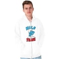 thumbnail image 5 of Hefty Smurf Tattooed Wild Thing Funny Zip Up Hoodie Men's Women's Brisco Brands S, 5 of 6