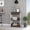 Brown 6, variant on White and Dark Walnut Kitchen Cart with 1 Drawer and 2 Shelves, Mobile Island Cart on Caster for Small Space Storage, 34.8H