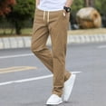 thumbnail image 2 of SUETCH Men's Casual Lightweight Drawstrintg Elastic Waist Summer Beach Pants,Beige,Small, 2 of 3