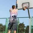 thumbnail image 5 of Sikiie Mist Sunflower Skull Basketball Jersey Reversible Men's Mesh Athletic Sports Shirts Training Practice S-4XL3X-Large, 5 of 6