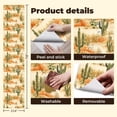 thumbnail image 5 of Peel and Stick Wallpaper Landscape Cactus Sands Rocky Terrain Desert Boho Wall Mural 23.6in x 9.8ft Self Adhesive Removable Wall Paper Renter Friendly Wallpaper for Nursery Bedroom Cabinets, 5 of 8
