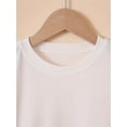thumbnail image 3 of Welcome Back to School" Girls' T-Shirt - Cute Cartoon Print, Short Sleeve, Round Neck - Soft Cotton Blend Casual Summer Top, 3 of 6