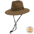thumbnail image 3 of Panama Jack Premium Safari Hat - Signature Collection, Adjustable Chin Cord Strap, 3" Big Brim Sun Protection (Medium), 3 of 9