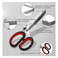 thumbnail image 2 of Tijeras De Cocina Multiusos De Acero Inoxidable, 2 Piezas Eo Safe Imports Negro, 2 of 5
