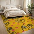 thumbnail image 3 of ODIKA 8'x10' Washable Area Rug Non-Slip Chair-Friendly Mat Modern Asymmetrical Face Graphic Bold Geometric Shape Accent for Dining Room, Large Office, Lounge, 3 of 7