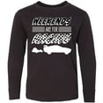 thumbnail image 3 of Inktastic Weekends are for Racing Race Car Silhouette and Racing Flag Long Sleeve Youth T-Shirt, 3 of 5