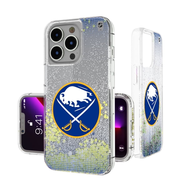 Buffalo Sabres Linen Logo iPhone Glitter Case