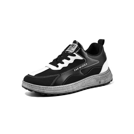 

Ritualay Mens Sport Shoes Comfort Sneakers Patchwork Running Shoe Fashion Breathable Athletic Sneaker Gym Casual Lace Up Trainers Black 8