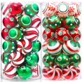 thumbnail image 4 of Bolas de Navidad pintadas y galvanizadas, colgantes para árbol de Navidad, adornos de bolas para Navidad, Año Nuevo, decoración del hogar, juguetes para niños, regalos, 4 of 5