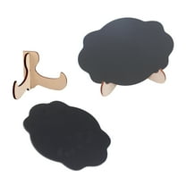 FRCOLOR 10Pcs Cloud Pattern Creative Mini Chalkboard with Stand-Wooden Framed Blackboard Message Board Home Artware for Wedding and Kitchen