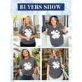 thumbnail image 6 of XCHQRTI Lucky Leaf Clover Women Shirt Plus Size T-Shirt St. Patrick's Day Graphic Top Oversized O Neck Tee, 6 of 9
