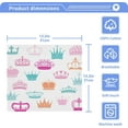 thumbnail image 3 of GZHJMY 12x12Inx4 Sets Reusable Soft Face Towel,Kitchen Hand Towel Bathroom Absorbent Towel,Gym Hotel Spa-Princess Crown, 3 of 7