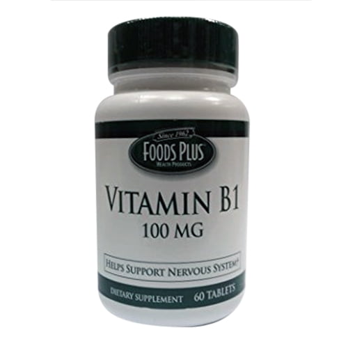 Food Plus Vitamin B1 100mg Tablets 60 Ea