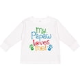 thumbnail image 3 of Inktastic My Papaw Loves Me Boys or Girls Long Sleeve Toddler T-Shirt, 3 of 5
