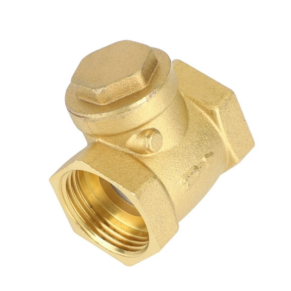APPLAYERR 1 Inch Brass Check Valve DN25 Horizontal for Fluid Flow Control Water Oil Gas Corrosion Resistant