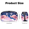 thumbnail image 5 of Flamingo Digital Bag with Oxford Fabric, Waterproof and Protective, 5.9x9.44x3.14 in, for Hard Drive Bags, Storage Box, Cord Travel Organizer, Cable Organizer Bag, 5 of 6