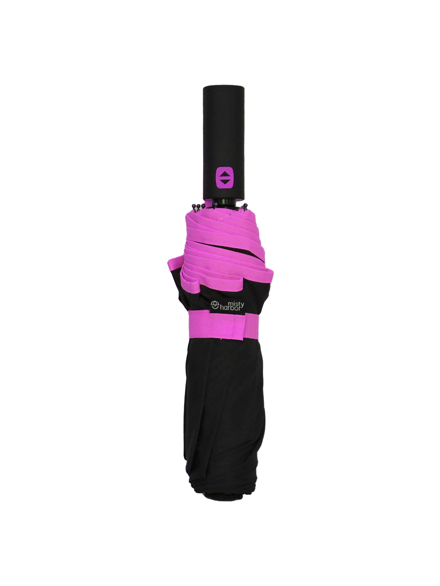 Misty Harbor 3-Sec Auto Open & Close Rain Umbrella Black Pink