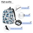 thumbnail image 3 of Balery Blue Excavator Mochila Clásica Impresa Básica para Viaje, Mochila Escolar Resistente al Agua, Mochila de Lona con Correas Ajustables-Medium, 3 of 5