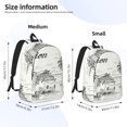 thumbnail image 2 of Disketp Summer Vacation Scene With Camping Van Mochila de Lona Estampada, Mochila Escolar de Viaje Ligera para Estudiantes y Portátil-Medium, 2 of 5