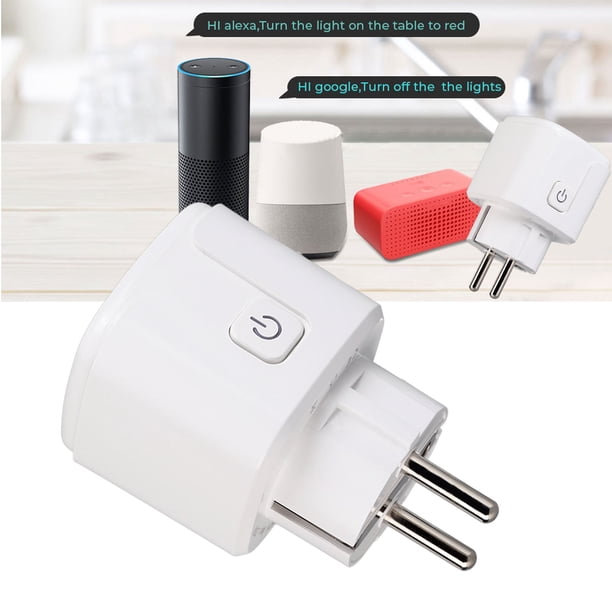 Función Elegante De La Cuenta Atrás Del Enchufe De WiFi Smart Socket, APP Y Control De Voz 20A Para La Oficina