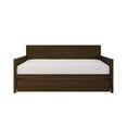 thumbnail image 3 of Home Design Minot Twin Solid Wood Daybed with Pull-out Trundle, Brown, 3 of 14