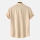 thumbnail image 4 of pstuiky camisetas de hombre, Camisa hawaiana informal de manga corta con cuello vuelto y botones para hombre ropa de hombre m, 4 of 9