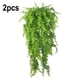thumbnail image 3 of Injueey 2 uds hojas artificiales guirnalda simulación planta vid hogar Oficina pared colgante plástico ratán Plantas Artificiales Injueey HA8914-00B, 3 of 6