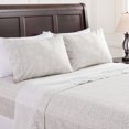 thumbnail image 1 of Chanasya Juego de sábanas de 3 piezas con estampado geométrico de damasco Ikat, 1 sábana encimera, 1 sábana bajera, 1 funda de almohada, sábanas de microfibra ultrasuaves y lujosas, color gris, 1 of 1